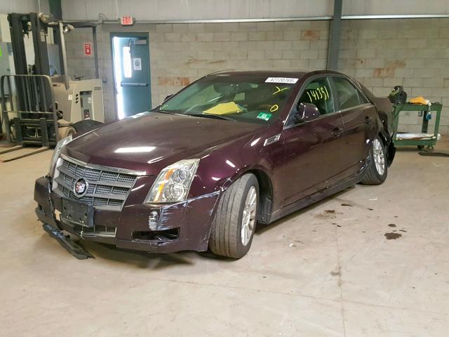 1G6DG5EG2A0109760 - 2010 CADILLAC CTS LUXURY PURPLE photo 2