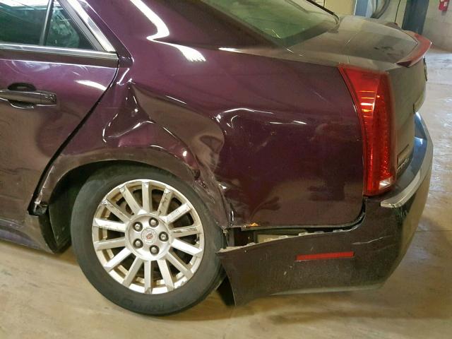 1G6DG5EG2A0109760 - 2010 CADILLAC CTS LUXURY PURPLE photo 9