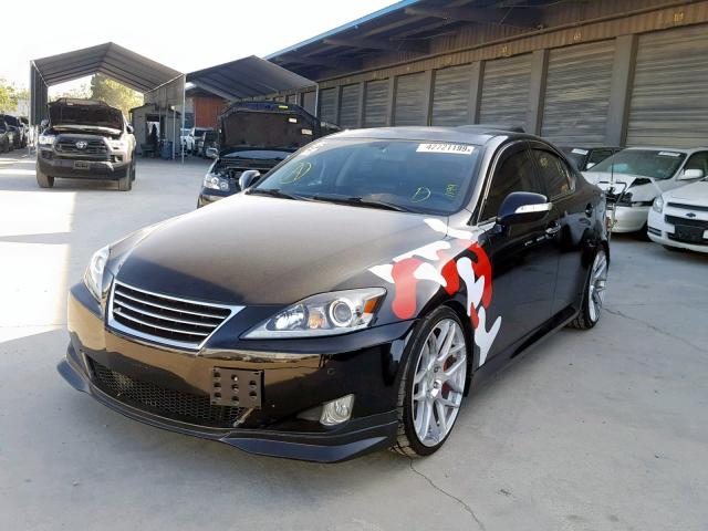 JTHBK262972045863 - 2007 LEXUS IS 250 BLACK photo 2