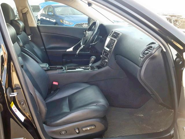 JTHBK262972045863 - 2007 LEXUS IS 250 BLACK photo 5