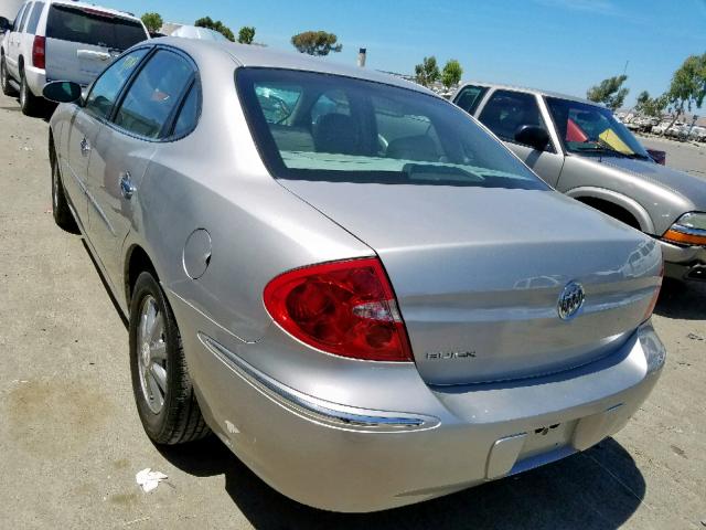 2G4WD582181200544 - 2008 BUICK LACROSSE C SILVER photo 3
