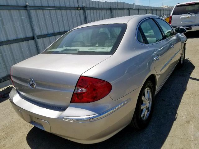 2G4WD582181200544 - 2008 BUICK LACROSSE C SILVER photo 4