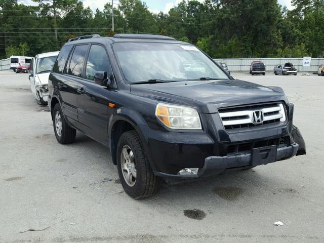 5FNYF28378B014910 - 2008 HONDA PILOT SE BLACK photo 1