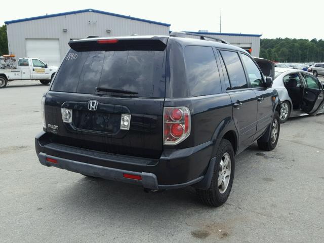 5FNYF28378B014910 - 2008 HONDA PILOT SE BLACK photo 4