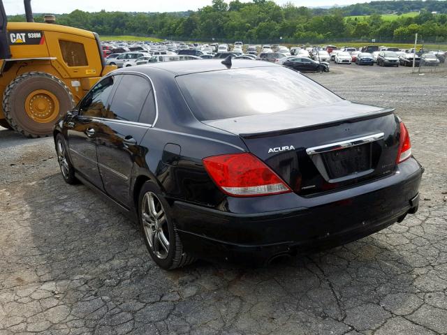 JH4KB165X6C004221 - 2006 ACURA RL BLACK photo 3