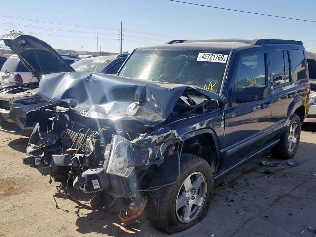 1J8HG48P69C517797 - 2009 JEEP COMMANDER 蓝色 照片 2