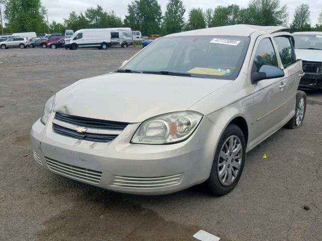 1G1AT58H897197449 - 2009 CHEVROLET COBALT LT GOLD photo 2