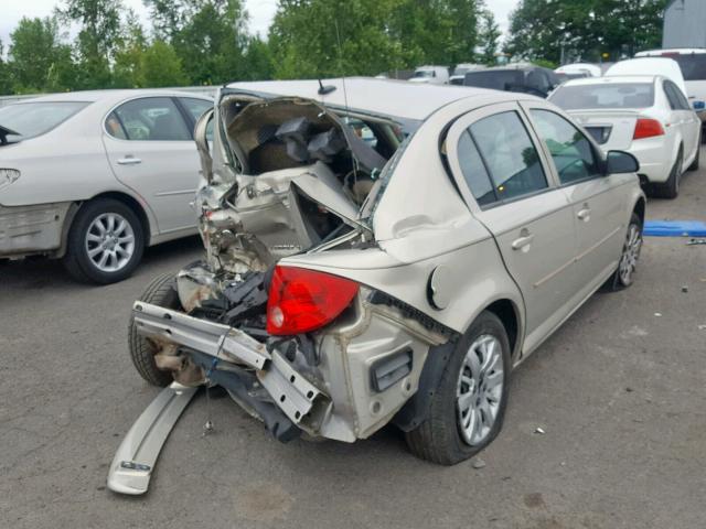 1G1AT58H897197449 - 2009 CHEVROLET COBALT LT GOLD photo 4