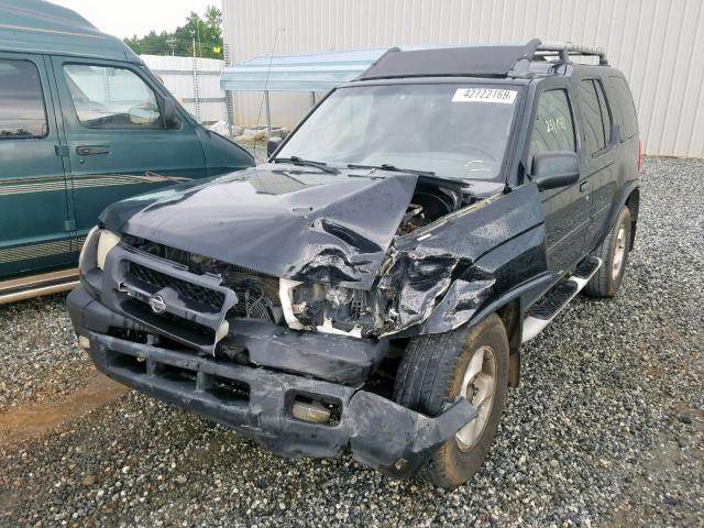 5N1ED28T31C545867 - 2001 NISSAN XTERRA XE BLACK photo 2