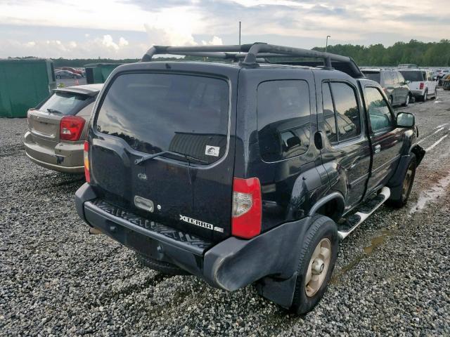 5N1ED28T31C545867 - 2001 NISSAN XTERRA XE BLACK photo 4