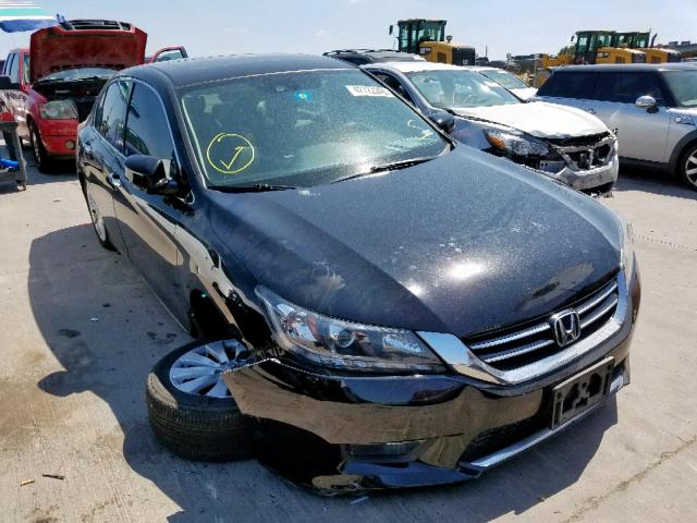 1HGCR3F8XEA000401 - 2014 HONDA ACCORD EXL BLACK photo 1