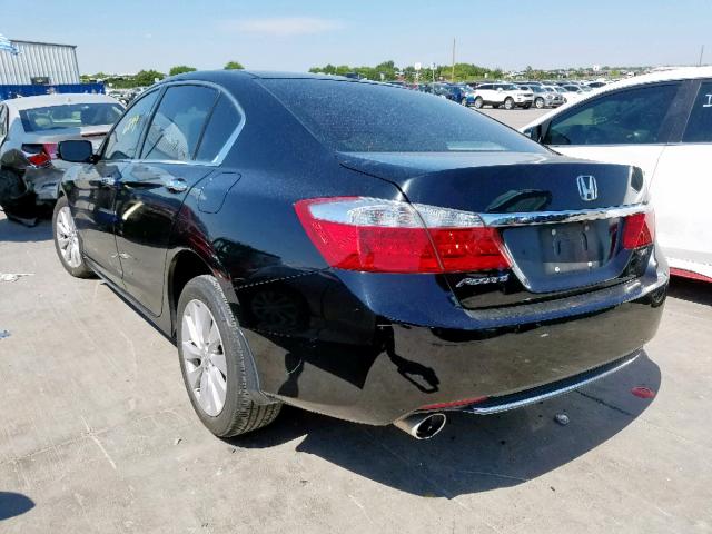 1HGCR3F8XEA000401 - 2014 HONDA ACCORD EXL BLACK photo 3