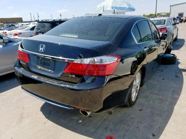 1HGCR3F8XEA000401 - 2014 HONDA ACCORD EXL BLACK photo 4