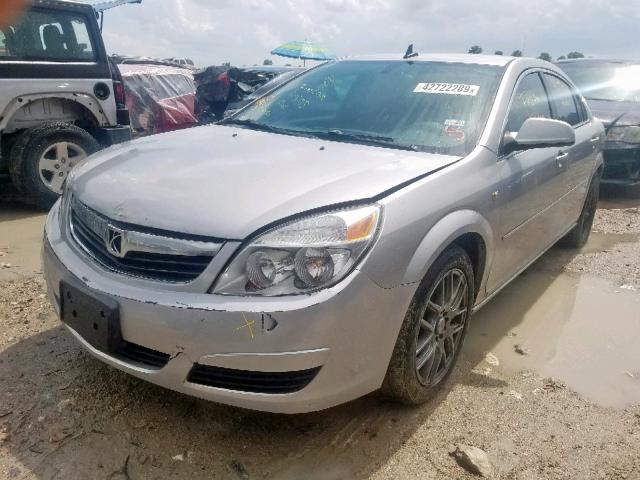 1G8ZS57N28F105965 - 2008 SATURN AURA XE SILVER photo 2