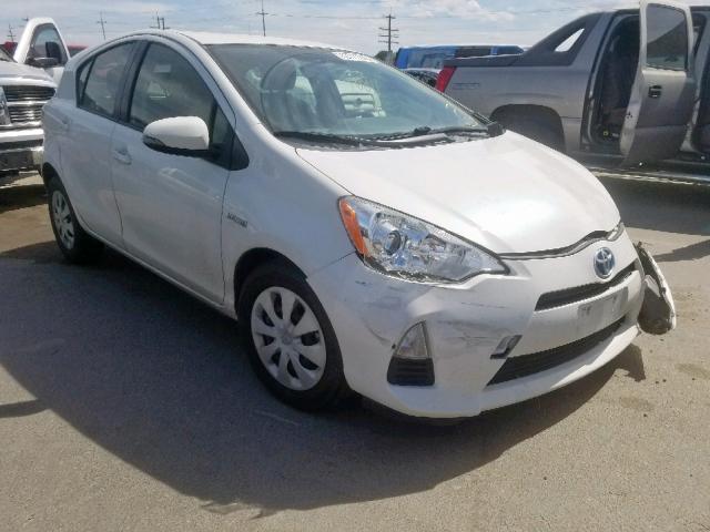 JTDKDTB33E1559761 - 2014 TOYOTA PRIUS C WHITE photo 1