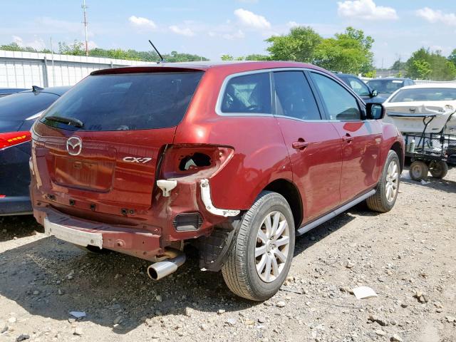 JM3ER2WM5A0308419 - 2010 MAZDA CX-7 RED photo 4