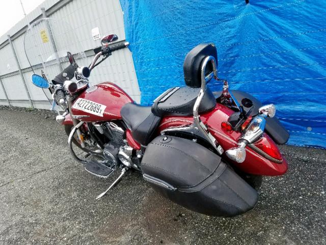 JYAVP32EXGA006688 - 2016 YAMAHA XVS1300 CT RED photo 3