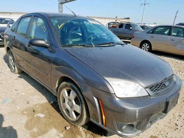 1FAFP34N06W160159 - 2006 FORD FOCUS ZX4 GRAY photo 1