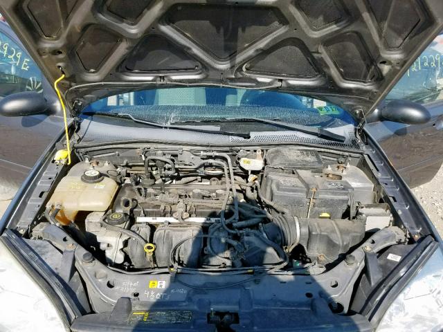 1FAFP34N06W160159 - 2006 FORD FOCUS ZX4 GRAY photo 7