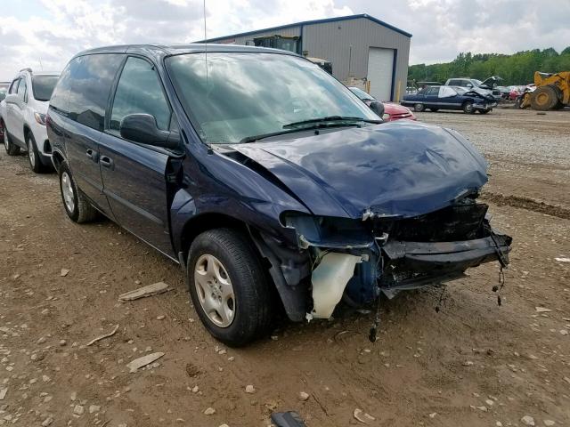 1D4GP25B43B331918 - 2003 DODGE CARAVAN SE BLUE photo 1