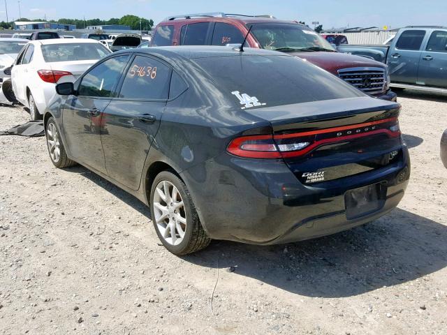 1C3CDFBAXDD182593 - 2013 DODGE DART SXT BLACK photo 3