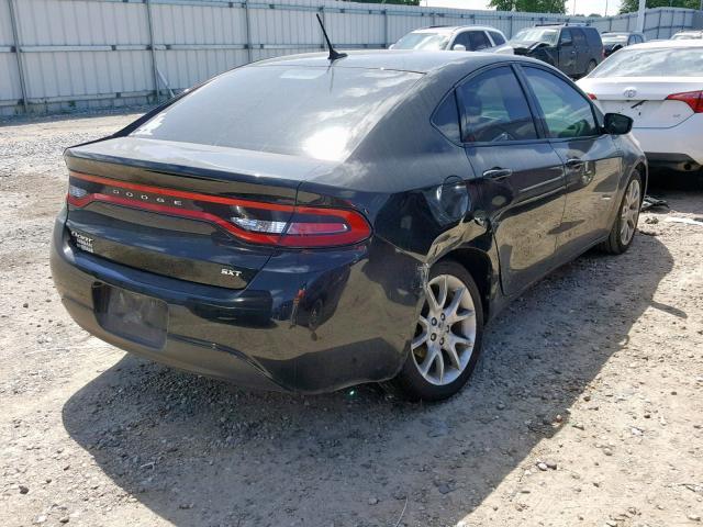 1C3CDFBAXDD182593 - 2013 DODGE DART SXT BLACK photo 4