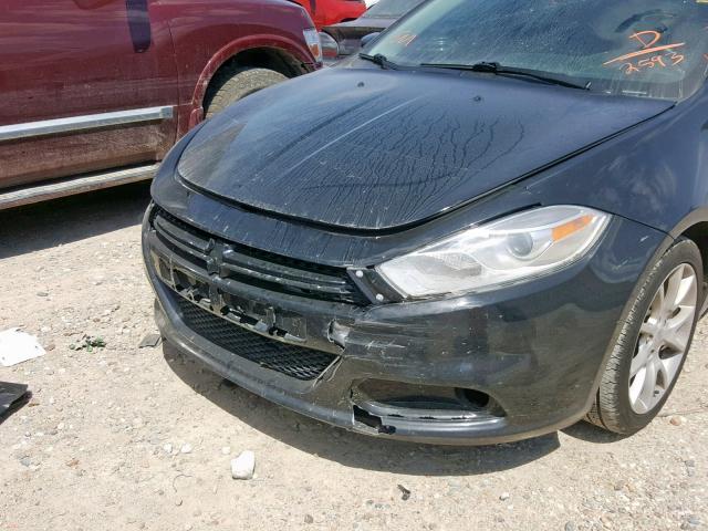 1C3CDFBAXDD182593 - 2013 DODGE DART SXT BLACK photo 9