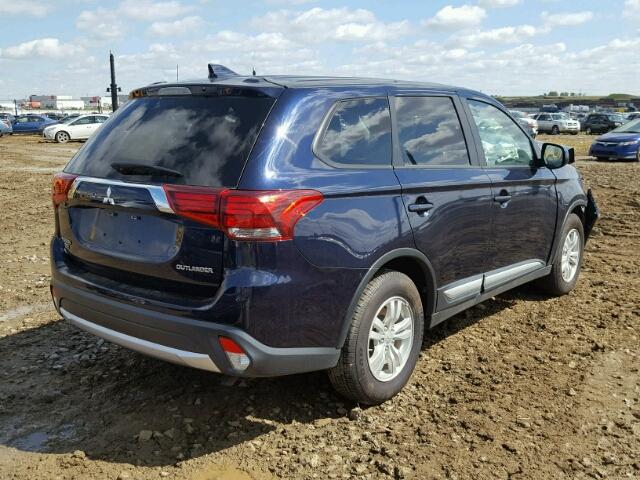 JA4AZ2A30HZ606155 - 2017 MITSUBISHI OUTLANDER BLUE photo 4