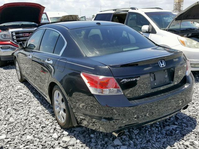 1HGCP3F85AA018059 - 2010 HONDA ACCORD EXL BLACK photo 3