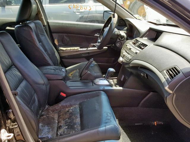 1HGCP3F85AA018059 - 2010 HONDA ACCORD EXL BLACK photo 5