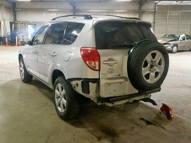 JTMBD31V475101841 - 2007 TOYOTA RAV4 LIMIT SILVER photo 3