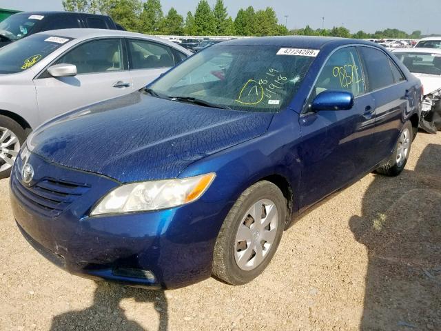 4T1BE46K28U203286 - 2008 TOYOTA CAMRY CE BLUE photo 2