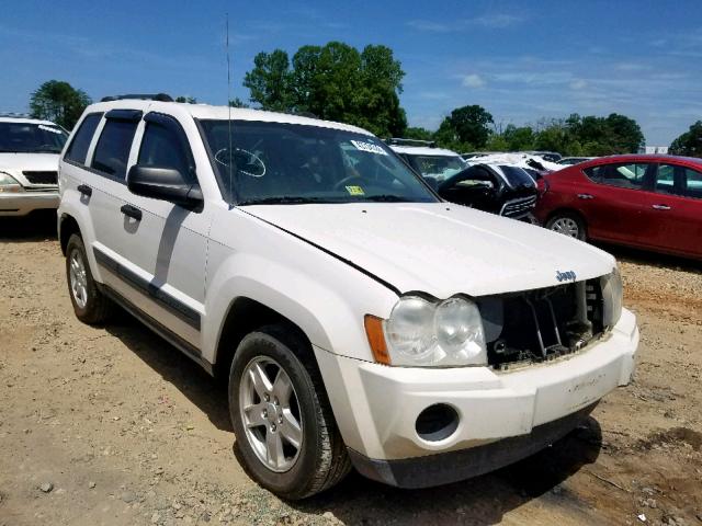 1J4GS48K05C706634 - 2005 JEEP GRAND CHER WHITE photo 1