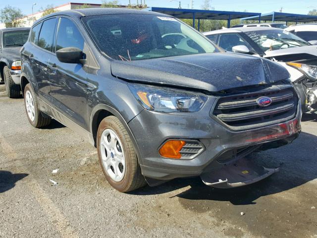 1FMCU0F72JUD37734 - 2018 FORD ESCAPE S GRAY photo 1