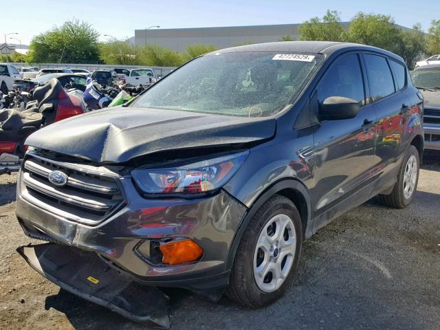 1FMCU0F72JUD37734 - 2018 FORD ESCAPE S GRAY photo 2