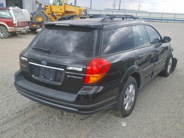 4S4BP62C657382964 - 2005 SUBARU LEGACY OUT BLACK photo 4