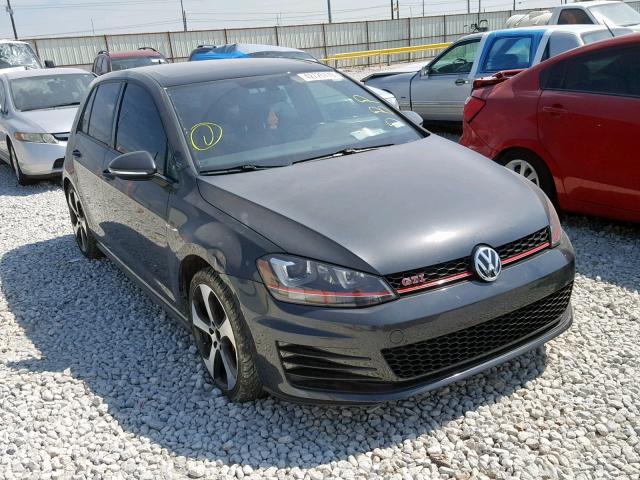 3VW547AUXHM031069 - 2017 VOLKSWAGEN GTI SPORT BLACK photo 1