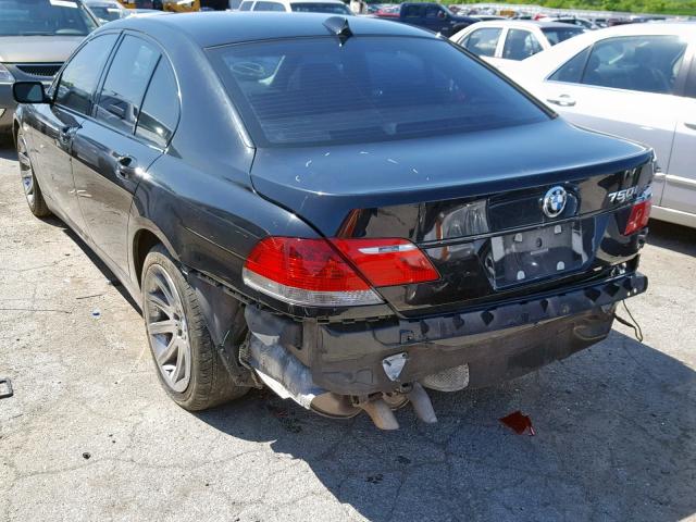 WBAHL83586DT03851 - 2006 BMW 750 I CHARCOAL photo 3