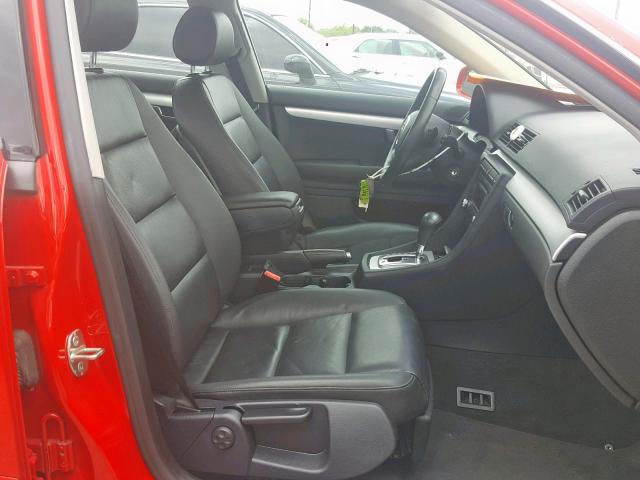 WAUAF78E68A146398 - 2008 AUDI A4 2.0T RED photo 5