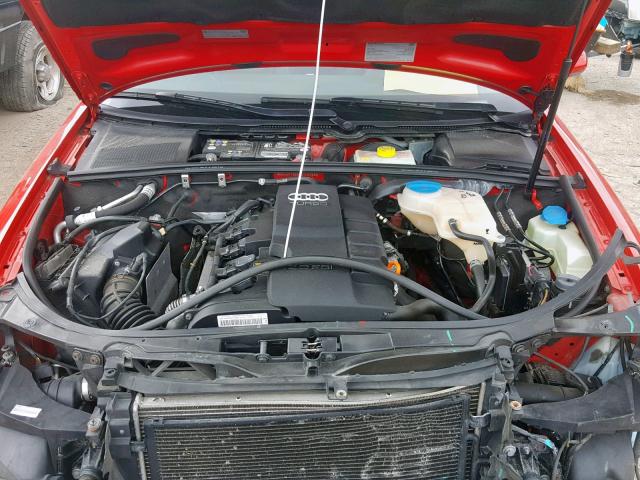WAUAF78E68A146398 - 2008 AUDI A4 2.0T RED photo 7