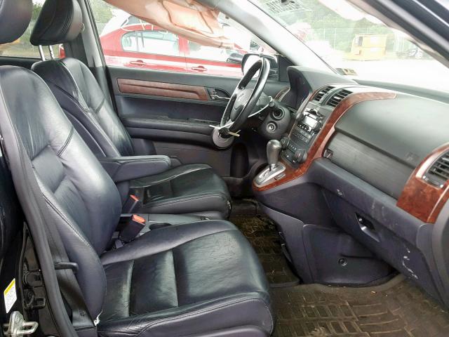 5J6RE48737L003592 - 2007 HONDA CR-V EXL BLACK photo 5