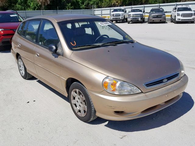 KNADC163126080373 - 2002 KIA RIO CINCO BROWN photo 1