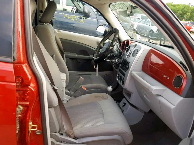 3A8FY68B47T613336 - 2007 CHRYSLER PT CRUISER RED photo 5