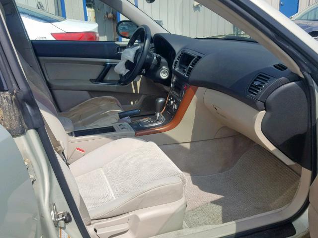 4S4BP61C857374477 - 2005 SUBARU LEGACY OUT TAN photo 5