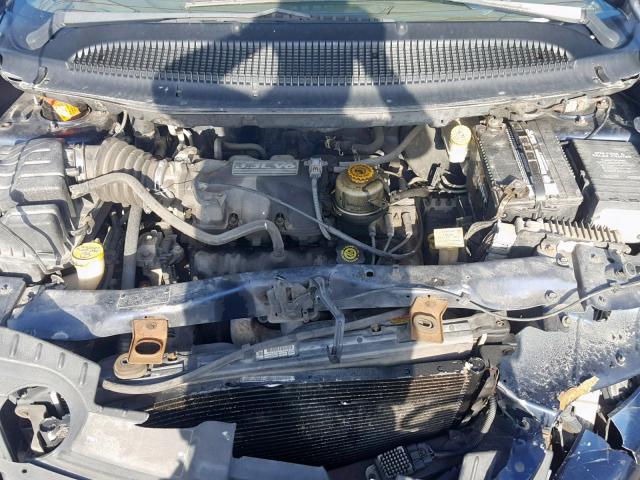 1B4GP24372B679036 - 2002 DODGE GRAND CARA BLUE photo 7