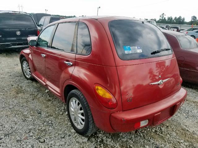 3C8FY78G93T516005 - 2003 CHRYSLER PT CRUISER RED photo 3