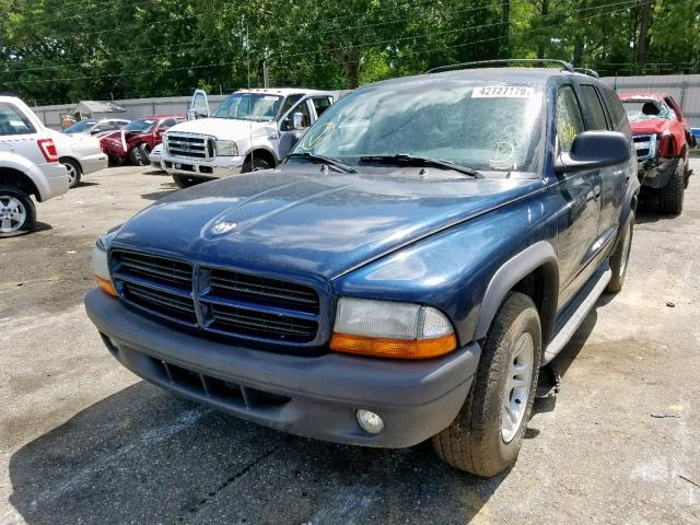 1D8HR38N53F541154 - 2003 DODGE DURANGO SP BLUE photo 2