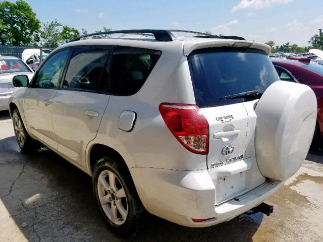 JTMZK31V385018486 - 2008 TOYOTA RAV4 LIMIT WHITE photo 3