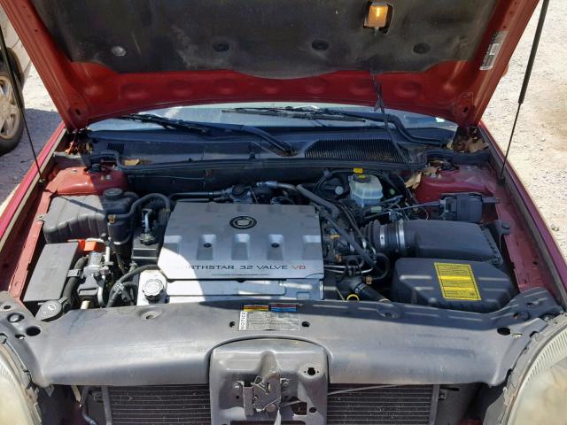 1G6KD54Y82U155288 - 2002 CADILLAC DEVILLE RED photo 7