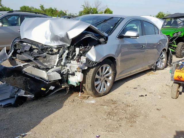 1G4GB5G34GF138178 - 2016 BUICK LACROSSE SILVER photo 2